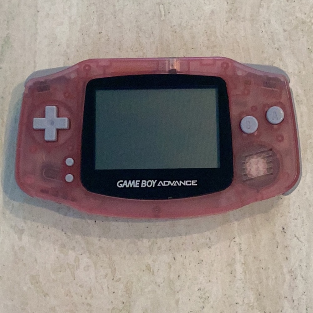 Nintendo Gameboy Advance Console Clear Pink Fuchsia Game Boy GBA AGB-001 - Picture 8 of 16